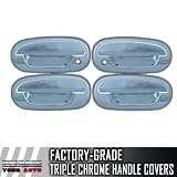 1998-2002 Lincoln Navigator 4dr Chrome Door Handles Covers (No Keypad, With Passenger... 