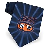Auburn Logo Tie by NCAA - Navy blue Silk - B000A0O8NU