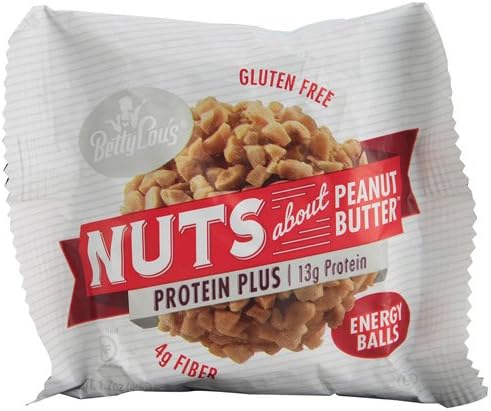 New - Betty Lou's Nut Butter Balls - Protein Plus - Peanut Butter - 1.7 oz - 40 ct