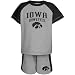 Iowa Hawkeyes Toddler Ash Hilltop Raglan T-shirt and Shorts Set