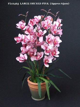 GreatGardensOnline Artificial Large Pink Orchid in Terracotta Pot GGOAP65