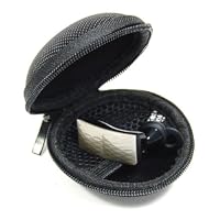 Cosmos ® Black bluetooth handsfree headset HARD EVA Case - Clamshell/MESH Style with Zipper Enclosure, Inner Pocket, and Durable Exterior for Aliph Jawbone 2, Aliph Jawbone Prime, Jabra BT804+ Cosmos cable tie