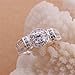 NYKKOLA New Unique Design 925 Silver Crystal Diamond Wedding Engagement Ring