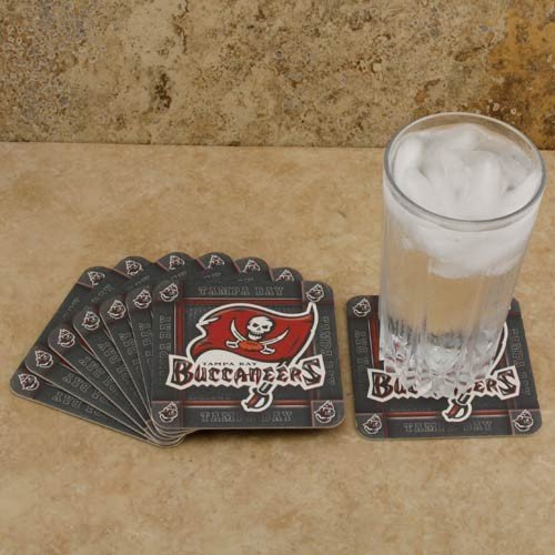 Tampa Bay Buccaneers 8-Pack Absorbent PaperKraft Coasters