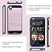 HTC Desire 626s Case, HTC Desire 626 Case,eTzone Premium Extra Slim Shockproof Case, Steel Hybrid Dual Layer [TPU + Soft Silicone] Protective Case Cover for HTC Desire 626 / 626s (626 Rose Gold)