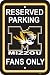 NCAA Missouri Tigers 12-by-18 inch Plastic Parking Sign