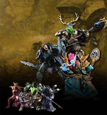 World of Warcraft: Series 3 Action Figures Set of 4