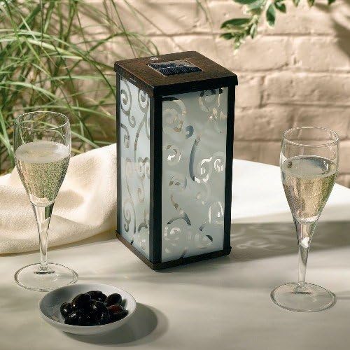 Smart Solar/Smart Solar 3011WRM1 Solar Scroll Light. Antique brown