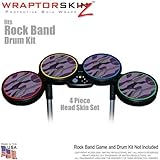 Camouflage Purple Skin by WraptorSkinz fits Rock Band Drum Set for Nintendo Wii, XBOX 360, PS2 & PS3