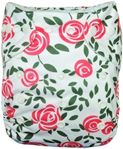 Baby Digital Printing Reuseable Washable Pocket Cloth Diaper Nappy, Flowers