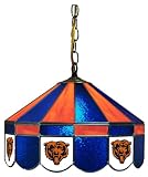 Imperial Chicago Bears Licensed 16-Inch Diameter Stained Glass Pub Light
