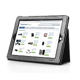 TeckNet� New iPad 3 & iPad 2 Premium Folio Case / Cover and Flip Stand For New Apple iPad 3rd Generation & iPad 2, With Magnetic Auto-Sleep, Includes 2 FREE Screen Protectors - Black