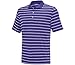 adidas Golf Men's Classic 2 Color Stripe Polo Shirt, Night Flash/White, XX-Large