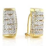 14K Yellow Gold 1 Carat Diamond Earrings