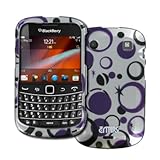 EMPIRE 2D Silver with Circle Stars Design Hard Case Cover for BlackBerry Bo ....