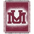 Montana Grizzlies NCAA Triple Woven Jacquard Throw (019 Focus) (48x60")"