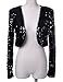 Prettyguide Women Ds Clubwear Sparkly Sequin Long Sleeve Shrug Cardigan Jacket