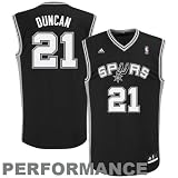 NBA Youth San Antonio Spurs Tim Duncan Road Replica Jersey  (Black, Small)
