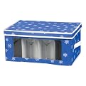 Whitney Holiday Stemware Chest Snowflake