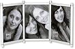 Luma Triple Triple-Sided Silver Portrait Picture Frame 4x6