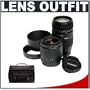Tamron 28-80mm f/3.5-5.6 Autofocus Lens + Tamron 70-300mm f/4-5.6 Di Macro + Case for Nikon D300s, D300 & D90 Digital SLR Cameras