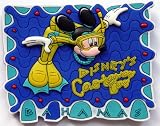 Disney's Castaway Cay Bahama ~ Fridge Magnet ~ Refrigerator Magnet ~ Mickey scuba snorkel