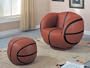 Basketball Theme Kids Chair Ottoman Set Childrens Seat