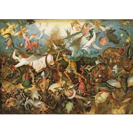 Puzzle aus handgefertigten Holzteilen - Bruegel : Der Sturz der rebellierenden Engel by Puzzle Michèle Wilson