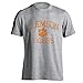Clemson University Tigers Distressed Retro Logo Tiger Paw Ash Heather Short Sleeve T-Shirt