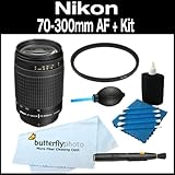 Nikon 70-300mm f/4-5.6G AF Nikkor SLR Camera Lens with 62mm UV filter + Len ....