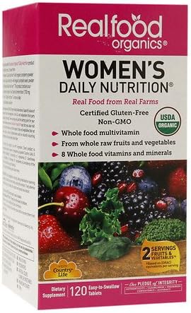Realfood Organics Women's Daily Nutrition, Tablets 120 ea