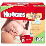 Huggies Little Snugglers Diapers, Newborn (Up to 10 lbs.), 108 ct