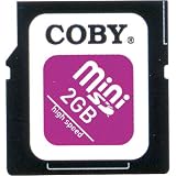 Coby SDM2GBS 2GB MiniSD Memory Card with SD Adapter