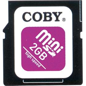 Coby SDM2GBS 2GB MiniSD Memory Card with SD Adapter by Coby