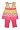 Toddler Girls 2pc Floral Print Top w/ Capri Legging Pants Set, 3T