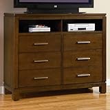Langley TV Dresser In Brown Oak Finish by Coaster Furniture