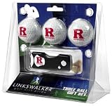 Rutgers Scarlet Knights 3 Golf Ball Gift Pack w/ Spring Action Tool - NCAA College Athletics
