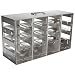 Nalgene 5039-0048 Stainless Steel Horizontal Storage Rack for Multiwell Plates, 16-Shelf, 13.9cm Depth x 38.7cm Width x 21.6cm Height