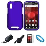 Blue 2 Piece Protective Crystal Hard Snap-On Protector Case for Motorola Dr ....