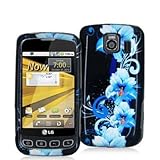 Electromaster(TM) Brand - Blue Flowers Design Crystal Hard Skin Case Cover  ....