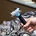 ANMER Pet Grooming Shedding Brush Tool for Small, Medium & Large Cats and Dogs - Stainless Steel Material, Pack of 3 Blades (Small, Medium and Big)