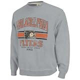 Philadelphia Flyers Grey Team Classic Fleece Crewneck Sweatshirt