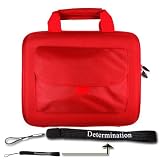 51p8DiJ6JFL. SL160  HP Pavilion DV2 1030US 12.1 Inch Laptop RED Kroo Carrying Case Cube Bag Pouch Sleeve with side Pocket for 11.1 to 12.4 inch Laptops and Netbooks also Includes a 4 inch Determination Hand Strap
