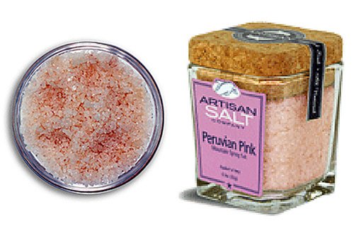 Peruvian Pink Salt Artisan Cork Jar 6.5 Oz by Crystal Sea Salt