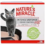 Nature's Miracle NM-5428 Intense Defense Fragrance Free Clumping Clay Litter, 28-Pound
