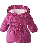 Pink Platinum Baby-Girls' Ruffle Puffer Coat