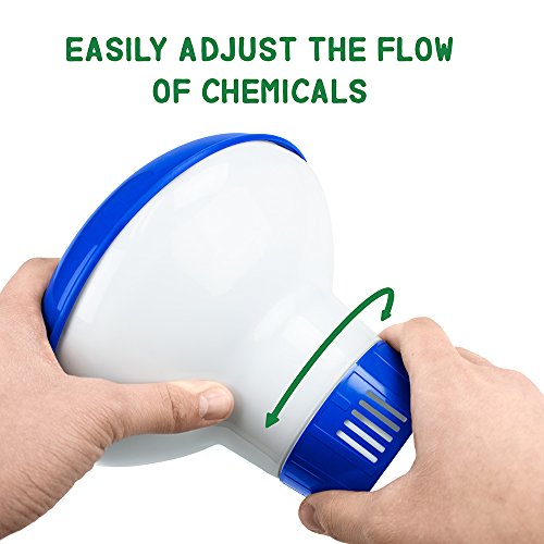 Large Floating Chlorine Dispenser for 3inch Tablets by SplashTech