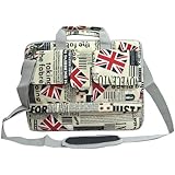 14 inch Union Jack Flag Laptop Carry Case / Shoulder Messenger Bag / Briefcase for Macbook, Acer, Dell, HP, Sony Notebook