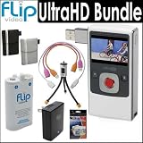 Flip UltraHD Camcorder, 120 Minutes (White)