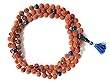 Rudraksha Lapis Lazuli Spiritual Mala Yoga Meditation Energy Beads- Inner Truth and Deep Peace